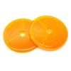 Funecobikes 2 Catadioptres Ronds Orange 80 Mm -Pas Cher Cyclo Forte Magasin 2 catadioptres ronds orange 80 mm