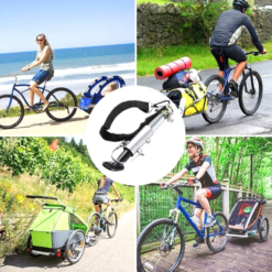 Maxxus Attache Remorque Vélo Sur Axe De Roue Avec Ressort Et Sangle De Sécurité -Pas Cher Cyclo Forte Magasin attache remorque velo sur axe de roue avec ressort et sangle de securite 4