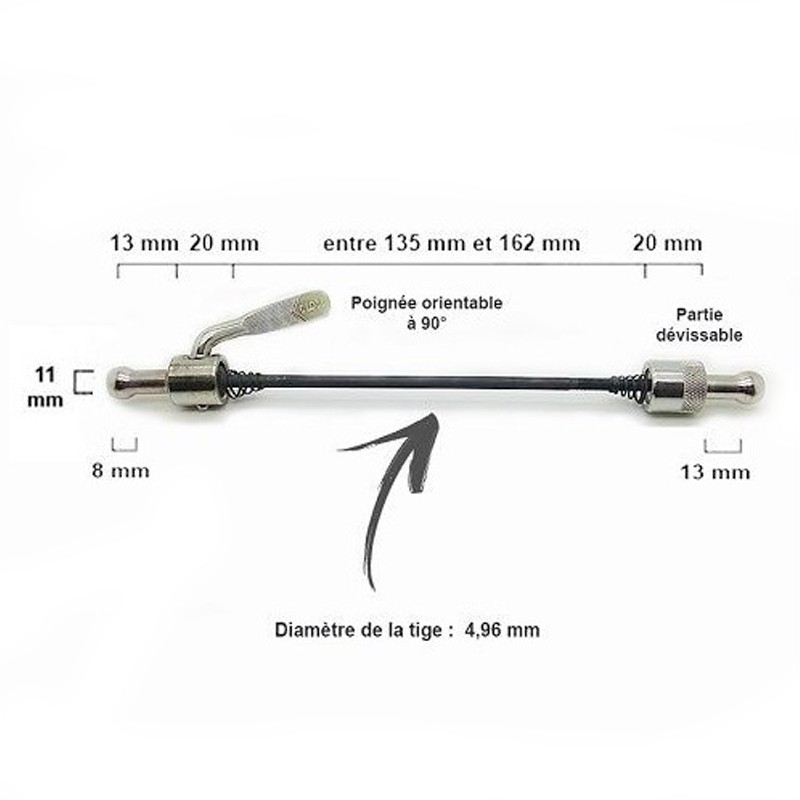 M-Wave Axe De La Roue Arrière Du Vélo Pour Remorque Monoroue 4 M-Wave Axe De La Roue Arrière Du Vélo Pour Remorque Monoroue – Image 2