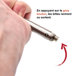 Funecobikes Axe Roue Fauteuil Roulant Inox Gros Boulon D.12,7 Mm -Pas Cher Cyclo Forte Magasin axe roue fauteuil roulant inox gros boulon d127 mm 3