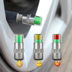 Vélo Original Bouchon Valve Pneu Voiture Argent 2.4 Bar Pression -Pas Cher Cyclo Forte Magasin bouchon valve pneu voiture argent 24 bar pression 1 3