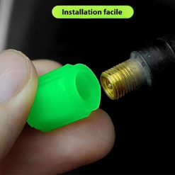 Vélo Original Bouchons De Valve Fluorescents Lumineux - Par 4 -Pas Cher Cyclo Forte Magasin bouchons de valve fluorescents lumineux par 4 3