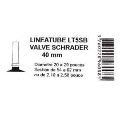 Lineatube Chambre à Air Linéaire Valve Schrader 20 à 29" Largeur 54 à 62 Mm -Pas Cher Cyclo Forte Magasin chambre a air lineaire valve schrader 20 a 29 largeur 54 a 62 mm 1