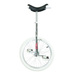 Qu-ax Mono Roue OnlyOne 20" Chromée Indoor Jantes En Alu, Pneus Blancs