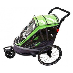 Remorque Enfant Pour Vélo 2 Places Pliable 1-step Ax.Bike -Pas Cher Cyclo Forte Magasin remorque enfant pour velo 2 places pliable 1 step axbike 5