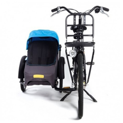 Funecobikes Remorque Enfant Twinny Hera 20" Bleu -Pas Cher Cyclo Forte Magasin remorque enfant twinny hera 20 bleu 3