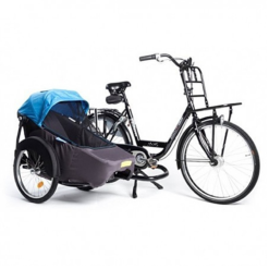 Funecobikes Remorque Enfant Twinny Hera 20" Bleu -Pas Cher Cyclo Forte Magasin remorque enfant twinny hera 20 bleu 4
