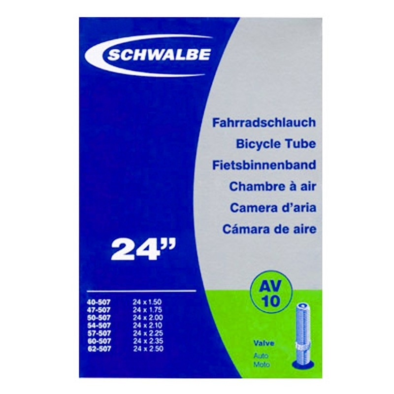 Schwalbe AV10 Chambre Air Vélo 24 Pouces Valve Schrader 4 Schwalbe AV10 Chambre Air Vélo 24 Pouces Valve Schrader – Image 2